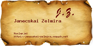 Janecskai Zelmira névjegykártya